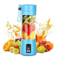 Licuadora Portátil Recargable Para Jugos - Azul - Deportes